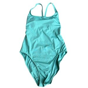 Andie swim one piece swimsuit medium green racerback